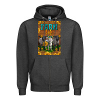 Charcoal Heather Western Baby Sheeps Farm Life Zipper Hoodie - LillyAllenDesigns