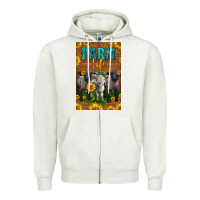 Oatmeal Heather Western Baby Sheeps Farm Life Zipper Hoodie - LillyAllenDesigns