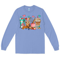 Colony Blue baking coffee cups Long Sleeve Tee - Jasminsmagicworld