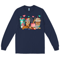 Navy baking coffee cups Long Sleeve Tee - Jasminsmagicworld