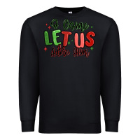 Black o come let us adore him christmas Premium Sweatshirt - MaliasSmallBusiness