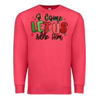 Cardinal o come let us adore him christmas Premium Sweatshirt - MaliasSmallBusiness