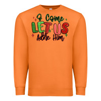 Carrot o come let us adore him christmas Premium Sweatshirt - MaliasSmallBusiness
