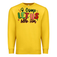 Lemon o come let us adore him christmas Premium Sweatshirt - MaliasSmallBusiness