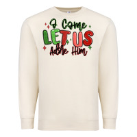 Sandshell o come let us adore him christmas Premium Sweatshirt - MaliasSmallBusiness
