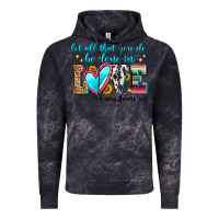 Cloud Black let all that you do be done in love Vintage Hoodie - Zillion Design Studio