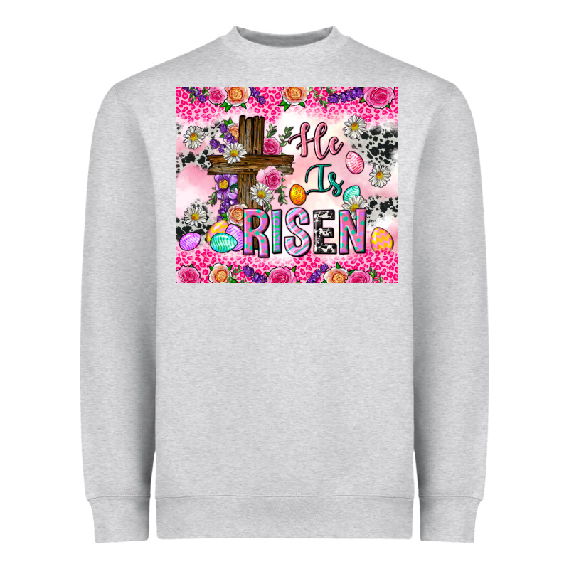 He Is Risen 20oz Tumbler Heavyweight Sweatshirt by Neo Western | Teevron