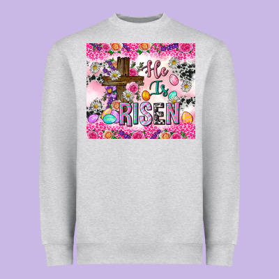 He Is Risen 20oz Tumbler Heavyweight Sweatshirt Designed By Neo Western