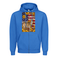 True Royal Western American Deer Zipper Hoodie - LillyAllenDesigns