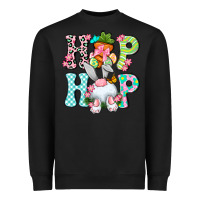 Black Hip hop Happy Easter Heavyweight Sweatshirt - Neo Western