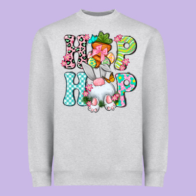 Hip Hop Happy Easter Heavyweight Sweatshirt Designed By Neo Western