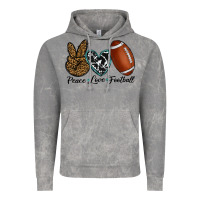 Cloud Rock peace love football Vintage Hoodie - RanaPortraitStore