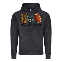 Vintage Black peace love football Vintage Hoodie - RanaPortraitStore