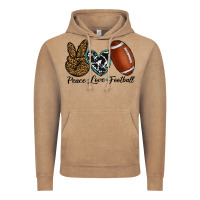 Vintage Coffee peace love football Vintage Hoodie - RanaPortraitStore