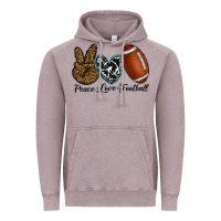 Vintage Zinc peace love football Vintage Hoodie - RanaPortraitStore