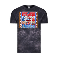 Cloud Black all american gnomes Vintage Tee - HRA Design Shop
