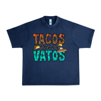 Navy tacos before vatos Urban Heavy Tee - RacoonDesign