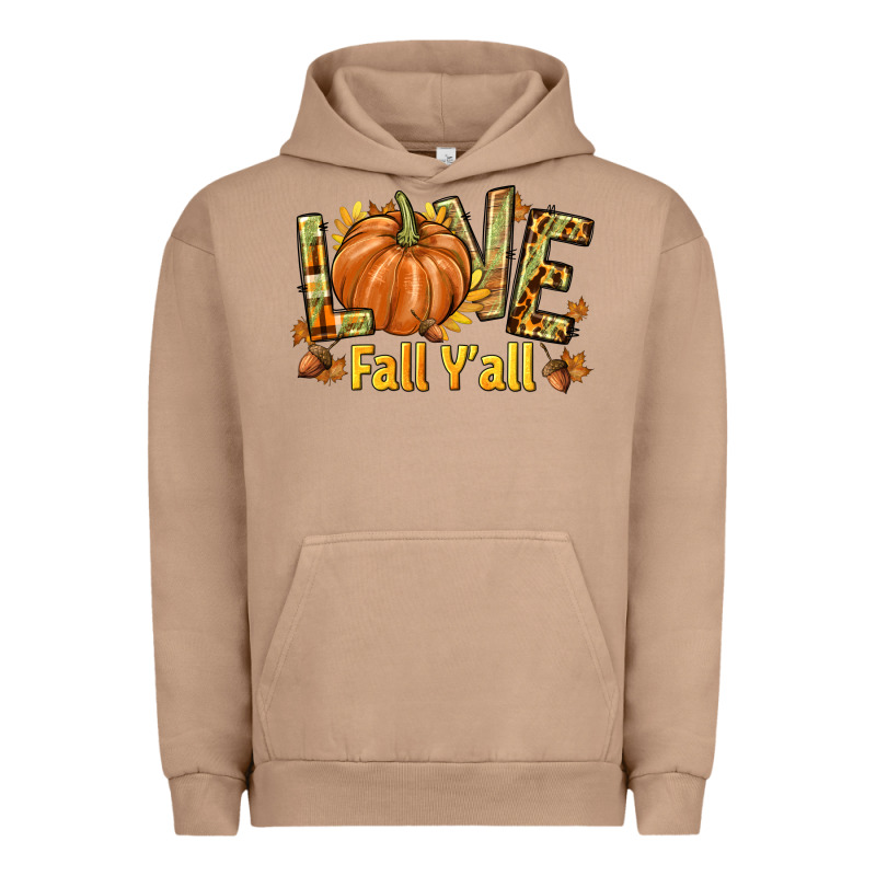 Love Fall Y'all Urban Hoodie by texasbilliewilder | Teevron