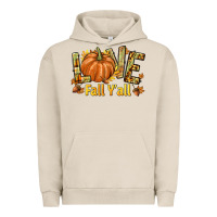 Pigment French Oak Love Fall Y'all Urban Hoodie - texasbilliewilder