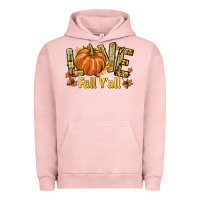 Pigment Salmon Love Fall Y'all Urban Hoodie - texasbilliewilder