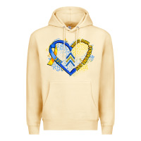 World Down Syndrome Day Heart Premium Hoodie | Teevron