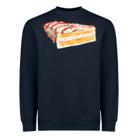 Navy white christmas cake Heavyweight Sweatshirt - FaDigitalArtStudio