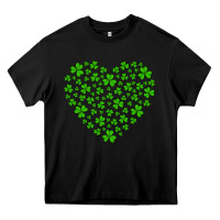 Black shamrock heart Heavy Core Tee - Artiststas