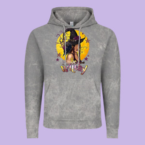 Be Witchy Black Witch Vintage Hoodie Designed By Texasbilliewilder