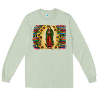 Matcha serape our lady of guadalupe Long Sleeve Tee - JahusDesignShop