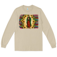 Mushroom serape our lady of guadalupe Long Sleeve Tee - JahusDesignShop