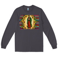 Smoke serape our lady of guadalupe Long Sleeve Tee - JahusDesignShop