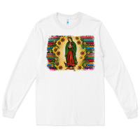 White serape our lady of guadalupe Long Sleeve Tee - JahusDesignShop