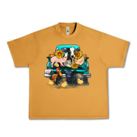 Peanut Butter farm truck farm animals Urban Heavy Tee - FaDigitalArtStudio