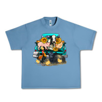 Farm Truck Farm Animals Urban Heavy Tee | Teevron