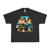 Pigment Black farm truck farm animals Urban Heavy Tee - FaDigitalArtStudio