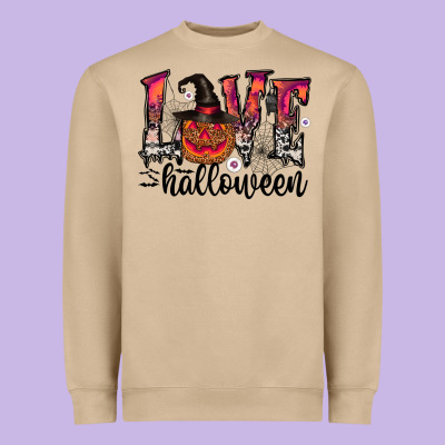 Love Halloween Heavyweight Sweatshirt Designed By Cowhidedigitalart