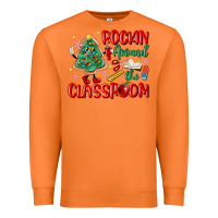 Carrot rockin around the clasroom teacher Premium Sweatshirt - MaliasSmallBusiness