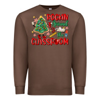 Chestnut rockin around the clasroom teacher Premium Sweatshirt - MaliasSmallBusiness