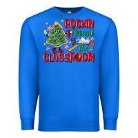 True Royal rockin around the clasroom teacher Premium Sweatshirt - MaliasSmallBusiness