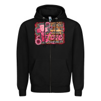 Black let all that you do be done in love Zipper Hoodie - Jasminsmagicworld