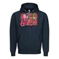 Navy let all that you do be done in love Zipper Hoodie - Jasminsmagicworld