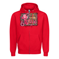 Red let all that you do be done in love Zipper Hoodie - Jasminsmagicworld