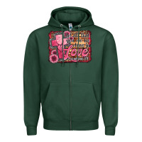Sports Green let all that you do be done in love Zipper Hoodie - Jasminsmagicworld