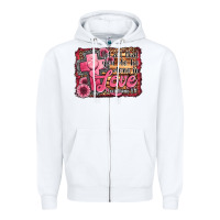 White let all that you do be done in love Zipper Hoodie - Jasminsmagicworld