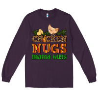 Plum chicken nugs mama hugs Long Sleeve Tee - AdoDesignShop