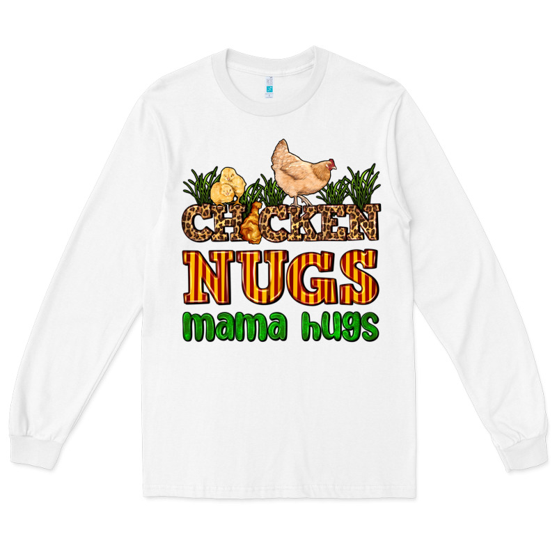 Chicken Nugs Mama Hugs Long Sleeve Tee by AdoDesignShop | Teevron