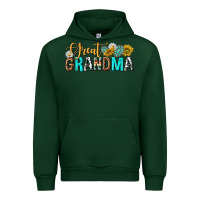 Forest Green Western Great Grandma Urban Hoodie - texasbilliewilder