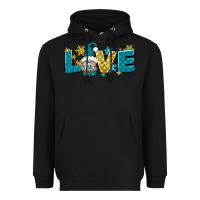 Black love winter gnome Heavyweight Hoodie - NancyCooperArtShop