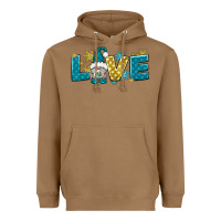 Toasted Coconut love winter gnome Heavyweight Hoodie - NancyCooperArtShop