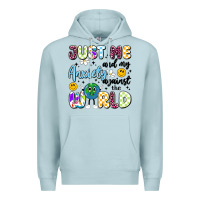 Blue Mist just me and my anxiety against the world Premium Hoodie - Artiststas